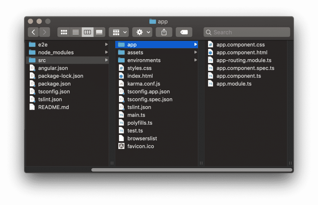 New App Project Structure