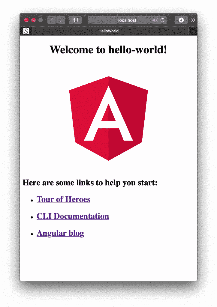 Angular Hello World App